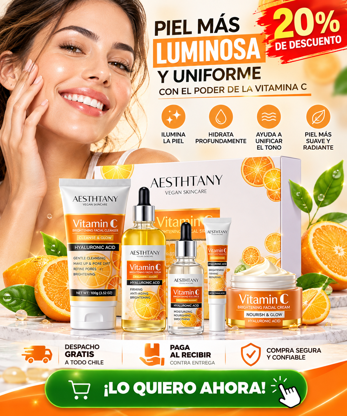 Kit Skincare -  Vitamina C 5 Piezas
