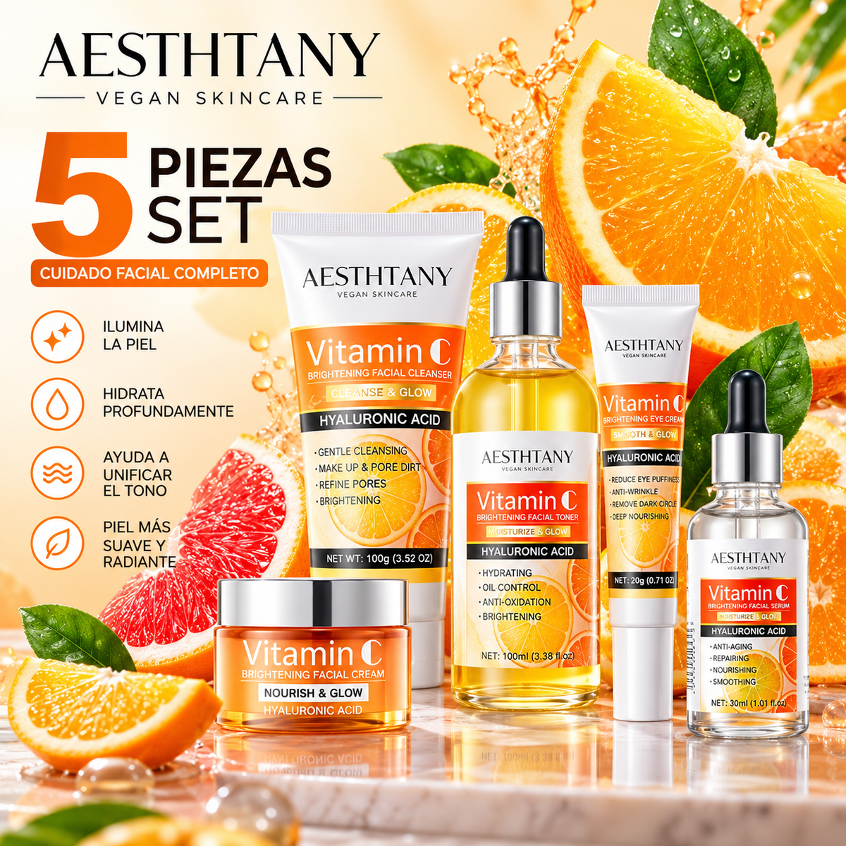 Kit Skincare -  Vitamina C 5 Piezas