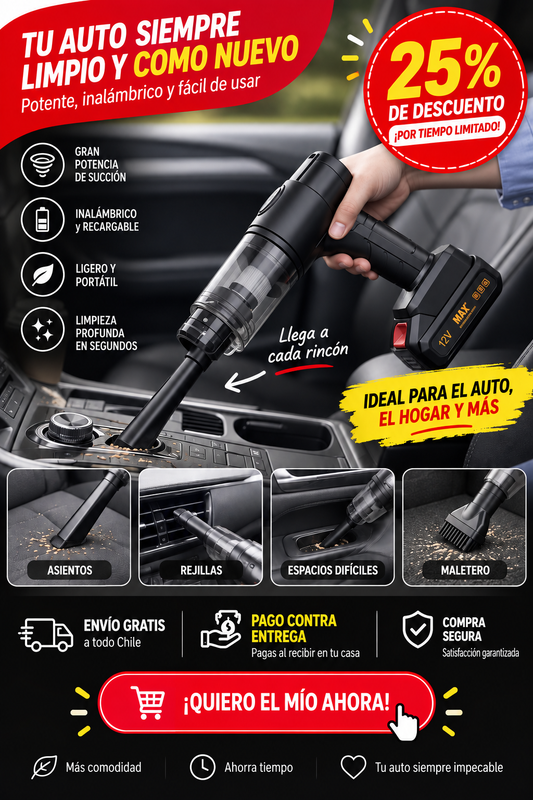 Aspiradora para Auto inalámbrica