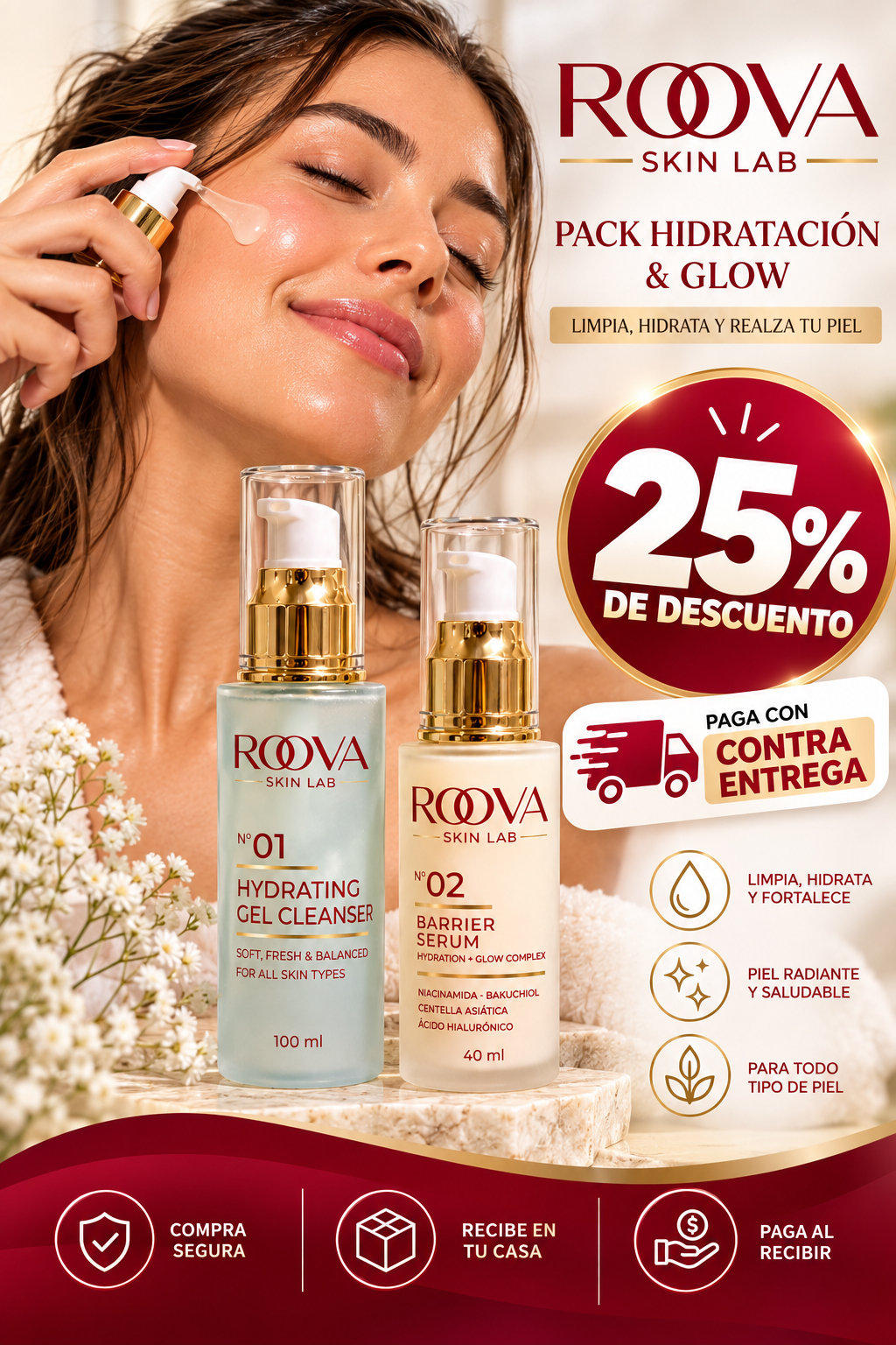 Skin Care Coreano Serum+Gel limpiador