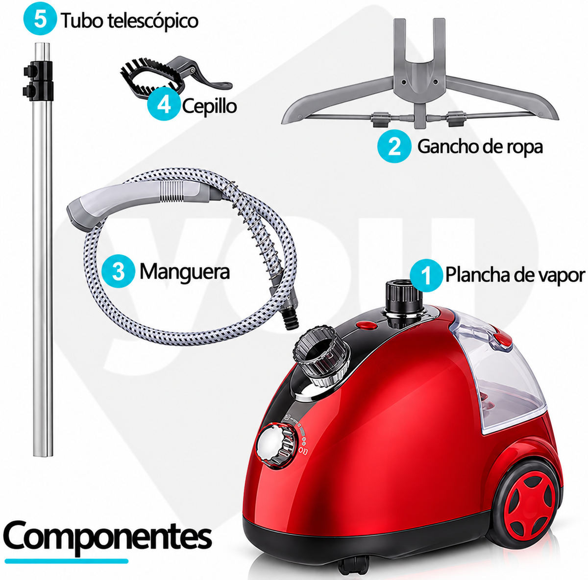 Plancha Vapor Vertical Profesional